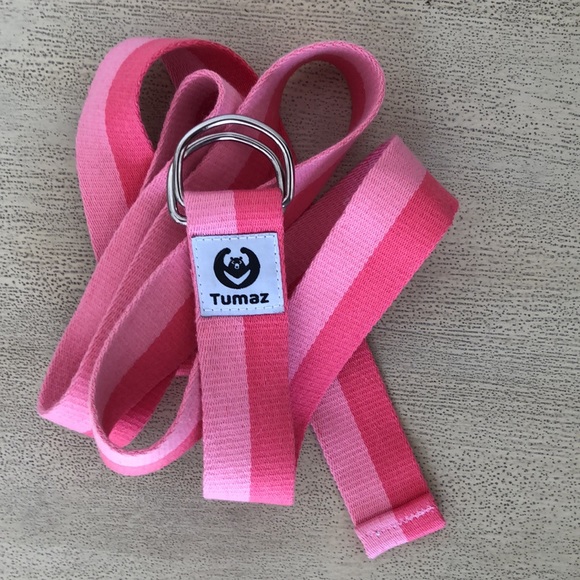 Tunaz two toned pink yoga / stretch strap 6ft long - Picture 1 of 7